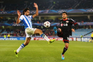 Real Sociedad de Futbol v Bayer Leverkusen - UEFA Champions League