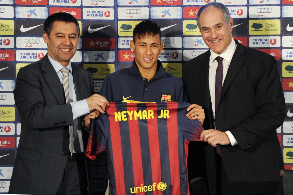 Neymar Is Unveiled At Camp Nou As New Barcelona Signing