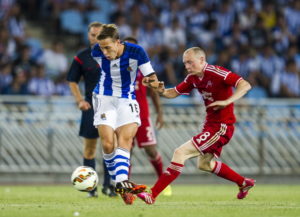 Real Sociedad de Futbol v Aberdeen – UEFA Europa League Third Qualifying Round: First Leg