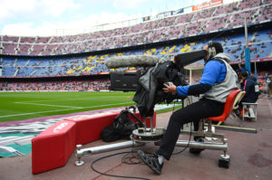 <> at Camp Nou on February 15, 2015 in Barcelona, Spain.