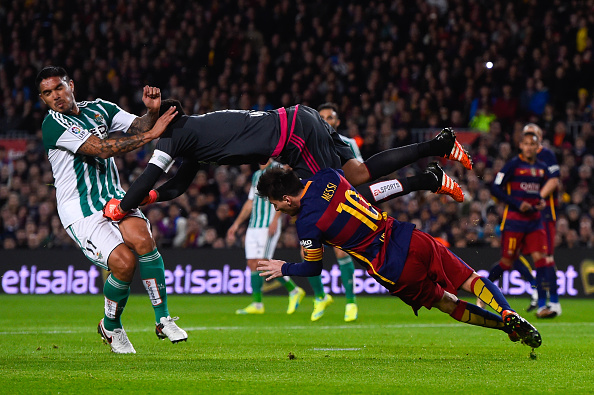 <> at Camp Nou on December 30, 2015 in Barcelona, Spain.