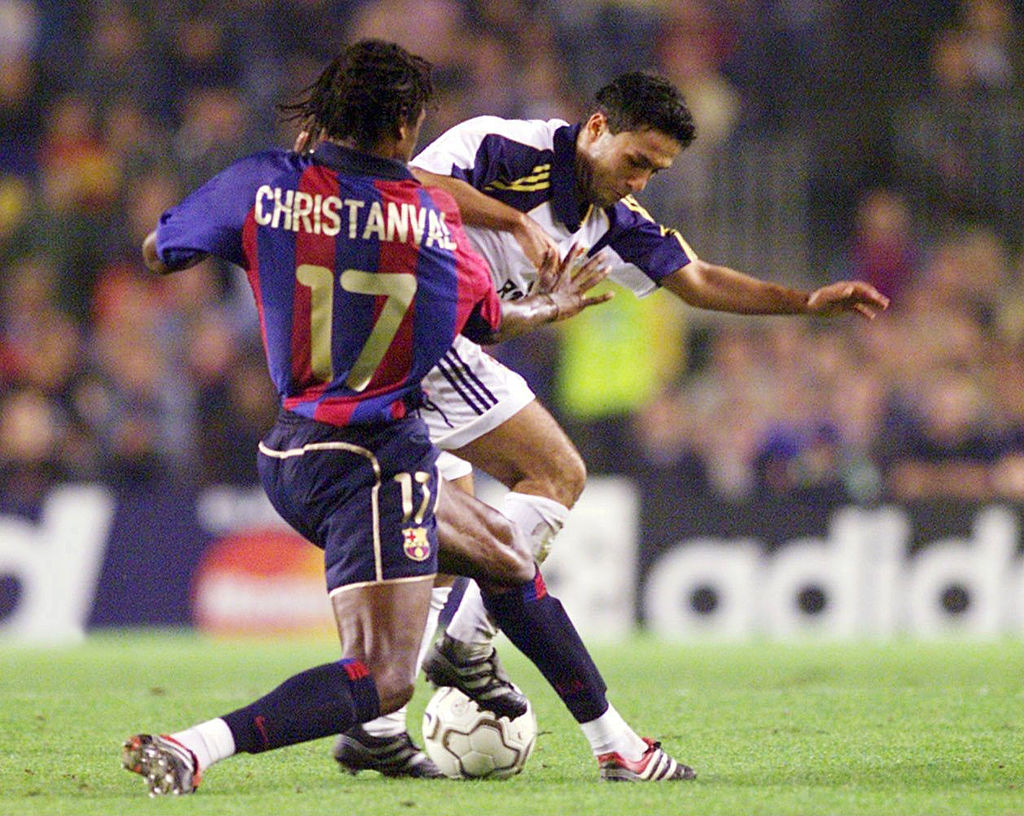 FUSSBALL: CL 01/02, FC BARCELONA – BAYER 04 LEVERKUSEN 2:1;