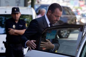 Former FC Barcelona President Sandro Rosell In Court Over Neymar Signing