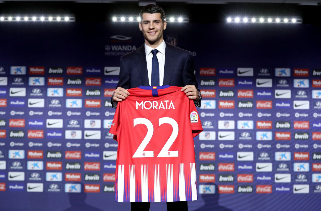 Club Atletico de Madrid unveil new signing Alvaro Morata