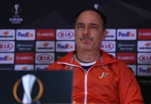 Slavia Praha Training Session and Press Conference