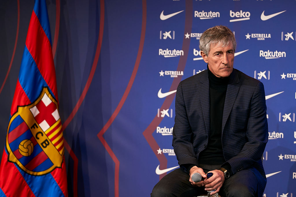 FC Barcelona Unveil New Coach Quique Setien