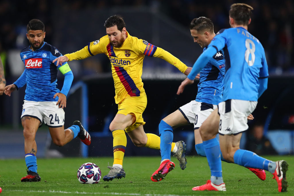 SSC Napoli v FC Barcelona – UEFA Champions League Round of 16: First Leg