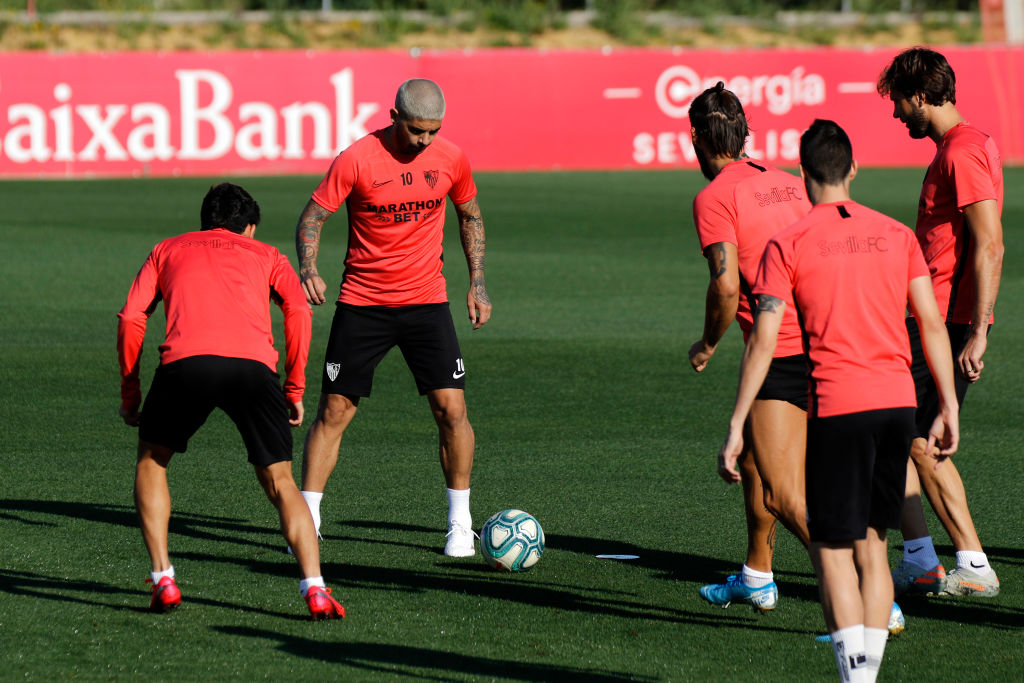 Sevilla Players Return To Training Following Coronavirus Lockdown