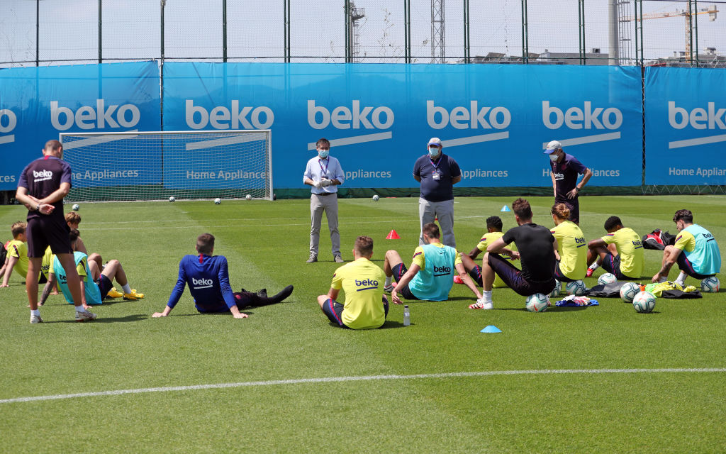 Barcelona Players Return To Training Following Coronavirus Lockdown