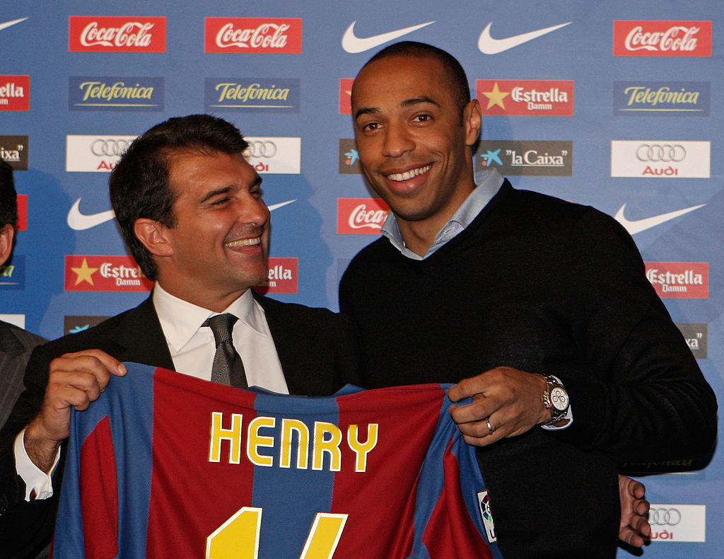 Thierry Henry Signs For Barcelona