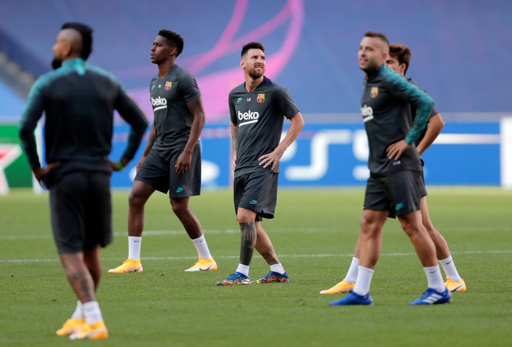 Barcelona Training Session – UEFA Champions League