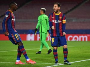Ousmane Dembélé ylisti Lionel Messiä MM-finaalin alla: ”Hän sai minut rakastumaan Barcelonaan” getty_messilionel20210206